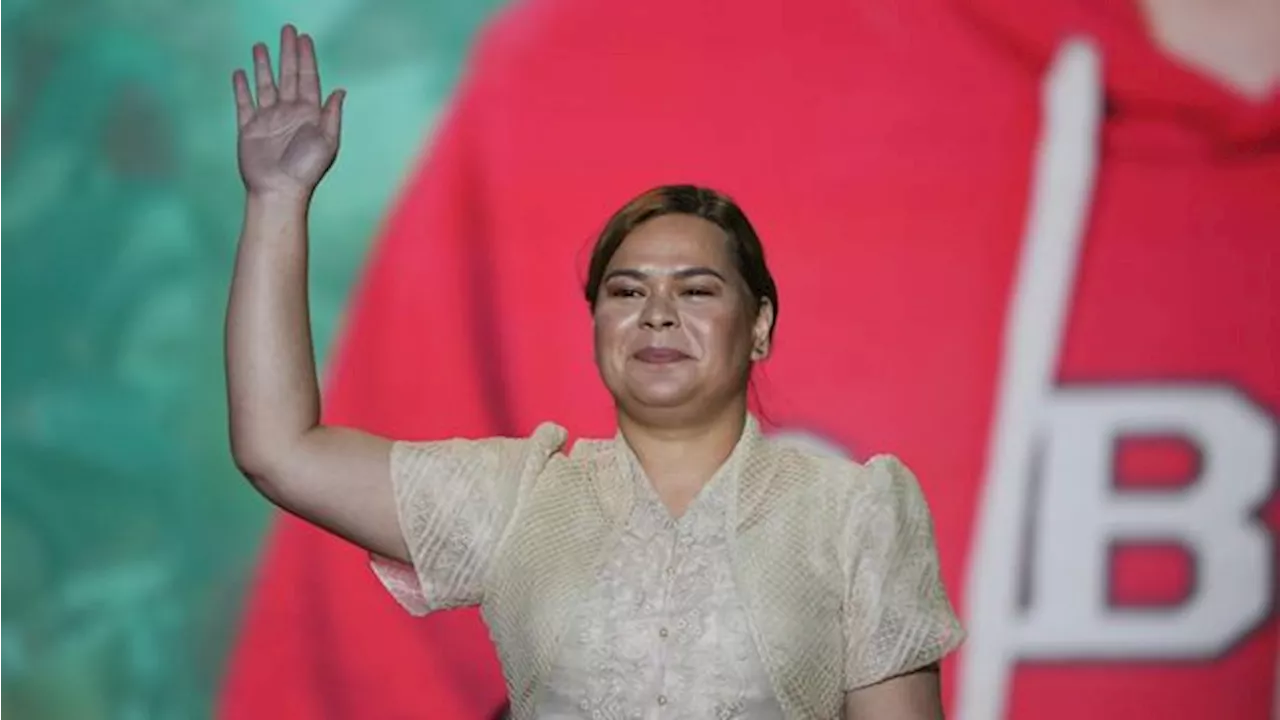 Pendeta Katolik Filipina Ajukan Tuntutan Pemakzulan terhadap Wakil Presiden Sara Duterte