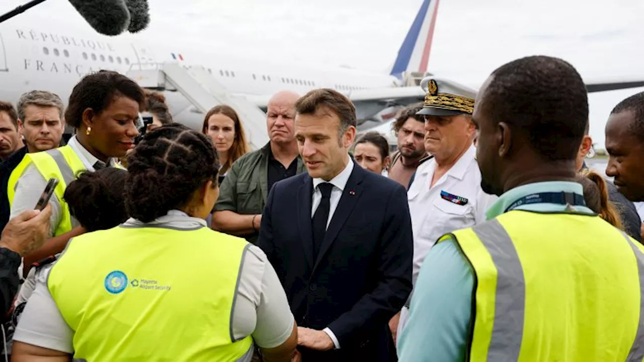 Macron Visits Cyclone-Devastated Mayotte