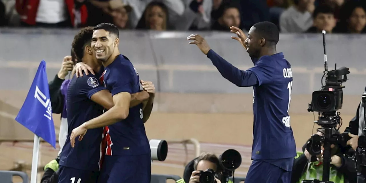 Il Psg vince a Monaco, allungando in vetta alla Ligue 1