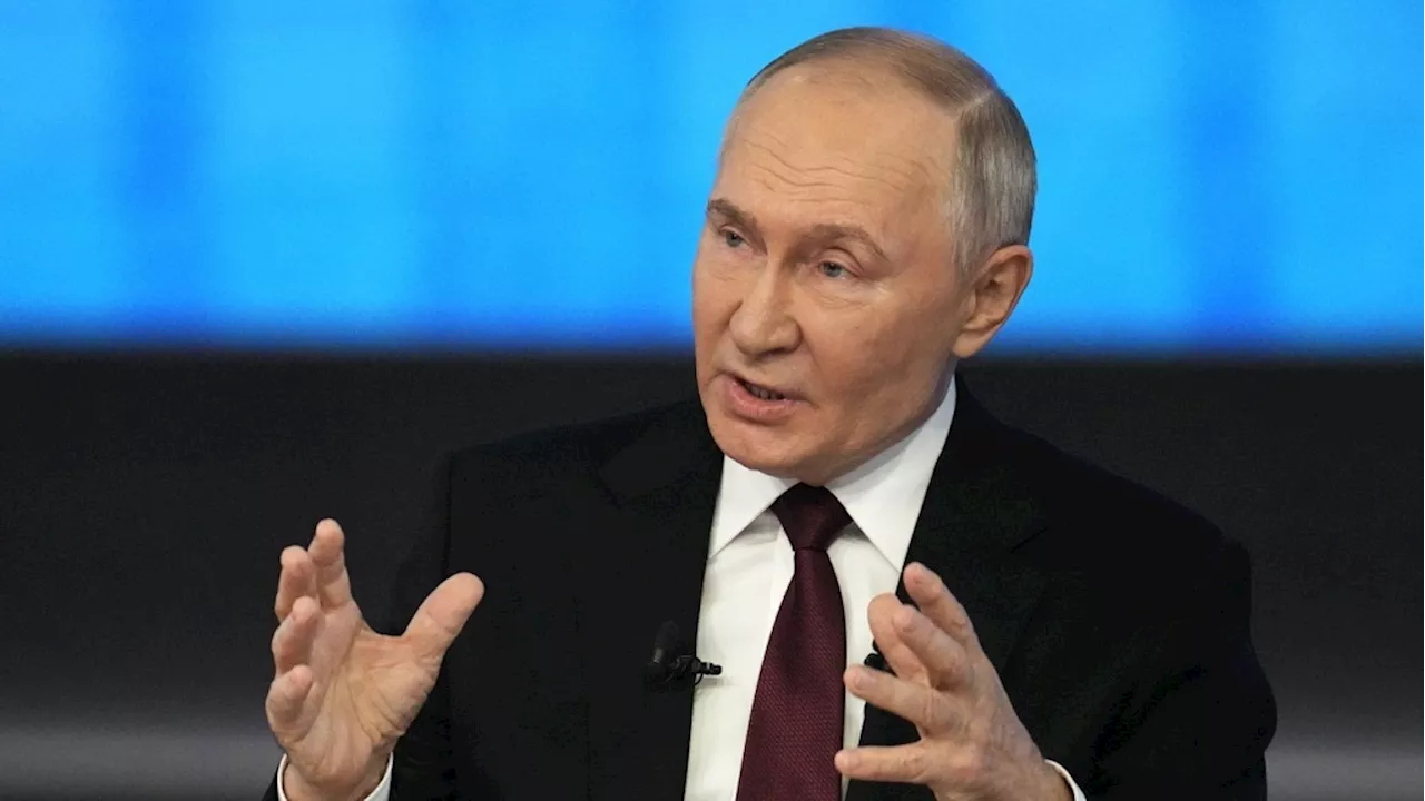 Putin boasts about gains in Ukraine at annual news conference meant to reinforce his authority