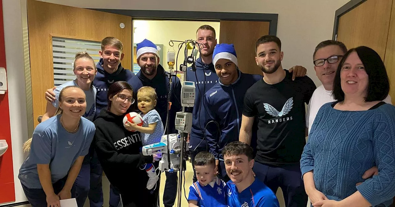 Rangers Stars Visit Young Fan Battling for Life