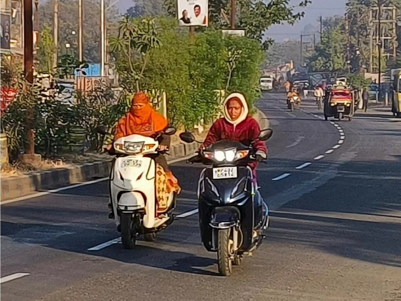 ठंड का असर बरकरार, अधिकतम तापमान में गिरावट