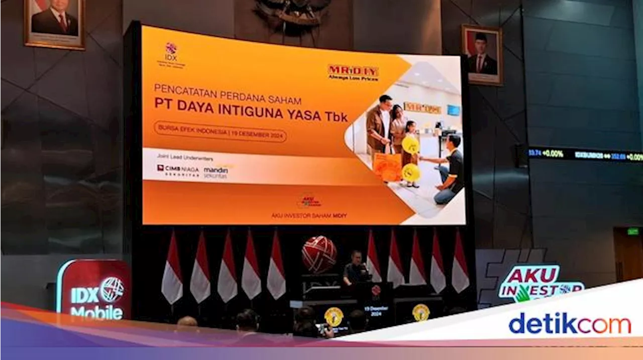 Saham MR DIY Terjun ke Level Terendah di Pencatatan Perdana