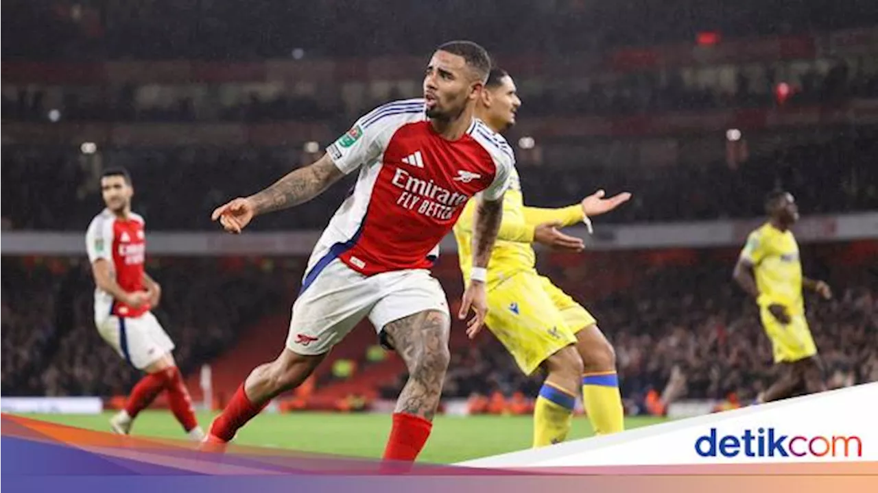 Arsenal Raih Kemenangan 3-2 Atas Crystal Palace