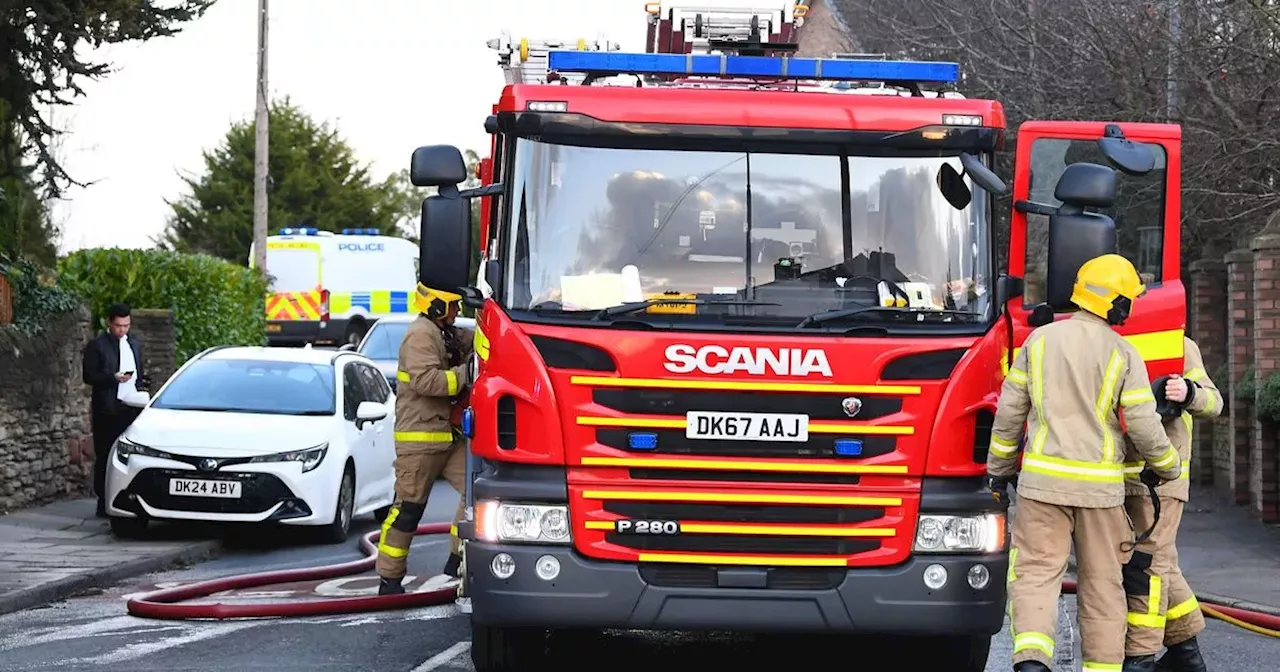 Fire Damages Roof of Flat in Huyton