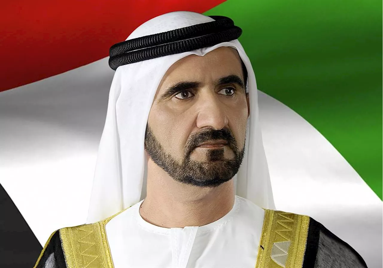 نصب السمو الشيخ محمد بن راشد آل مكتوم فنان ضياء العزّاوي بجائزة نوابغ العرب 2024