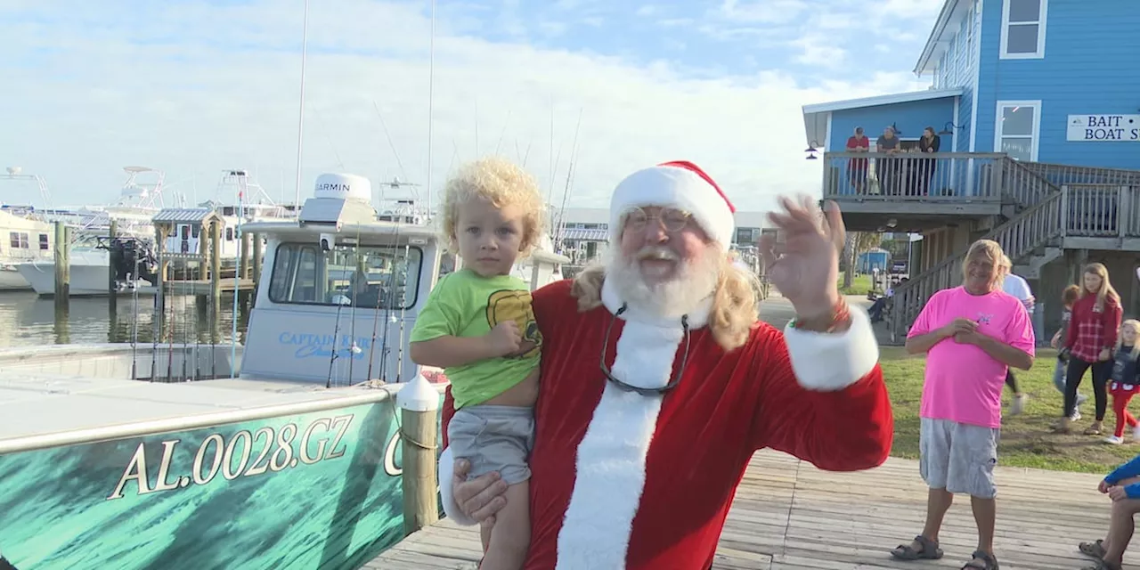 Santa Claus Takes 40 Kids on Special Christmas Fishing Trip