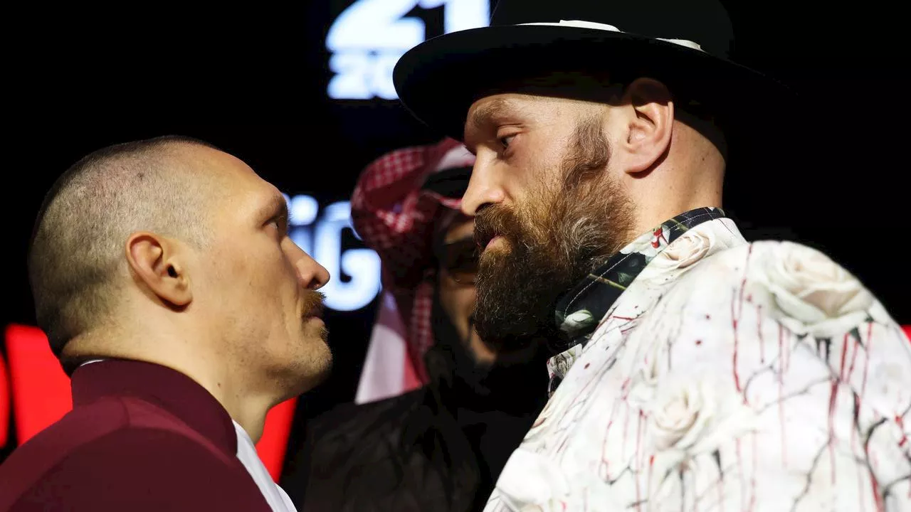 Fury and Usyk Engage in Heated Face-Off at Saudi Press Conference