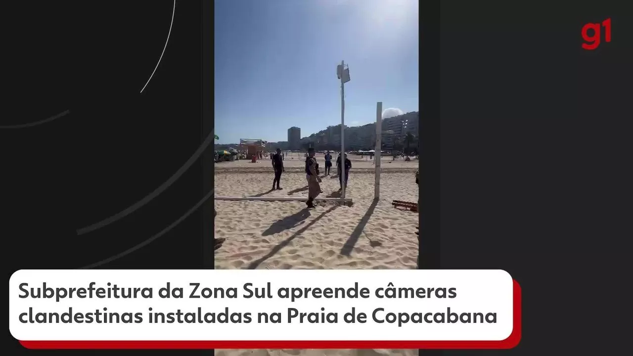 Subprefeitura da Zona Sul Apreende Câmeras Clandestinas na Praia de Copacabana