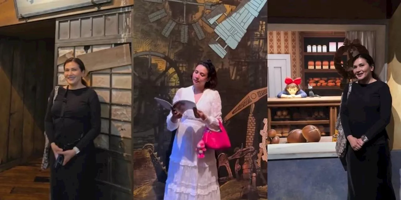 Zsa Zsa Padilla, Karylle visit Studio Ghibli exhibit in Singapore