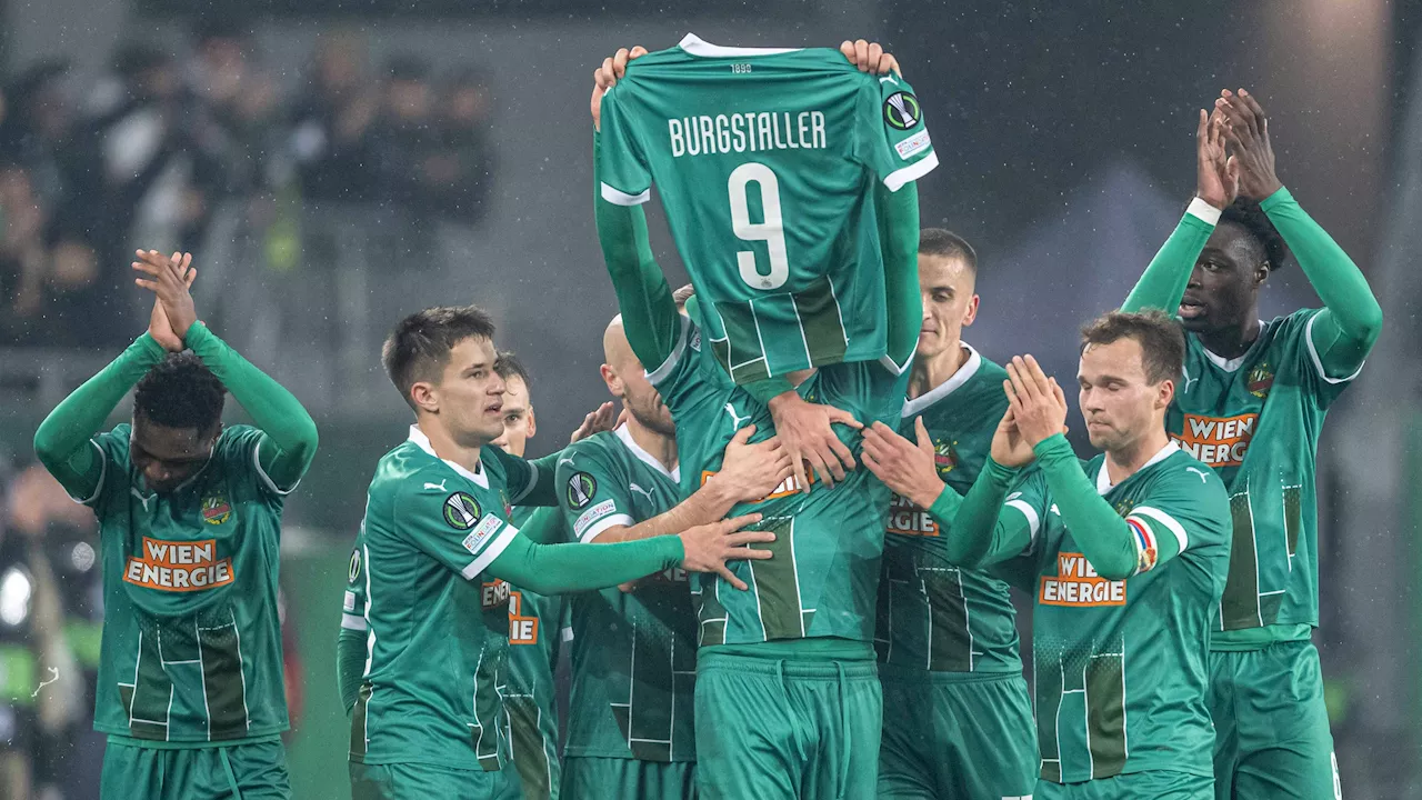 Rapid Wien feiert 3:0-Sieg gegen Kopenhagen und steht im Conference-League-Achtelfinale