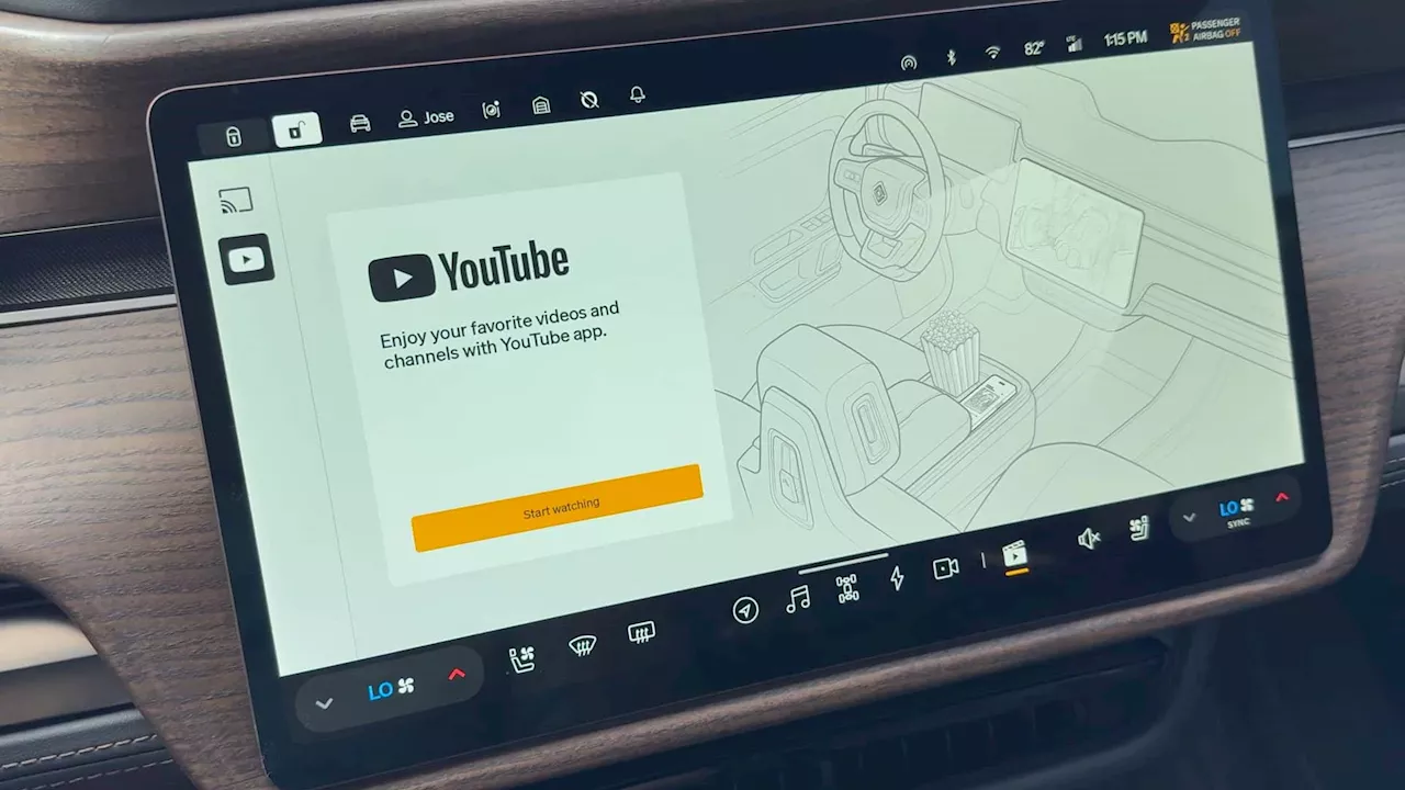 Rivian R1S and R1T Get Native YouTube, SiriusXM Apps and Google Cast