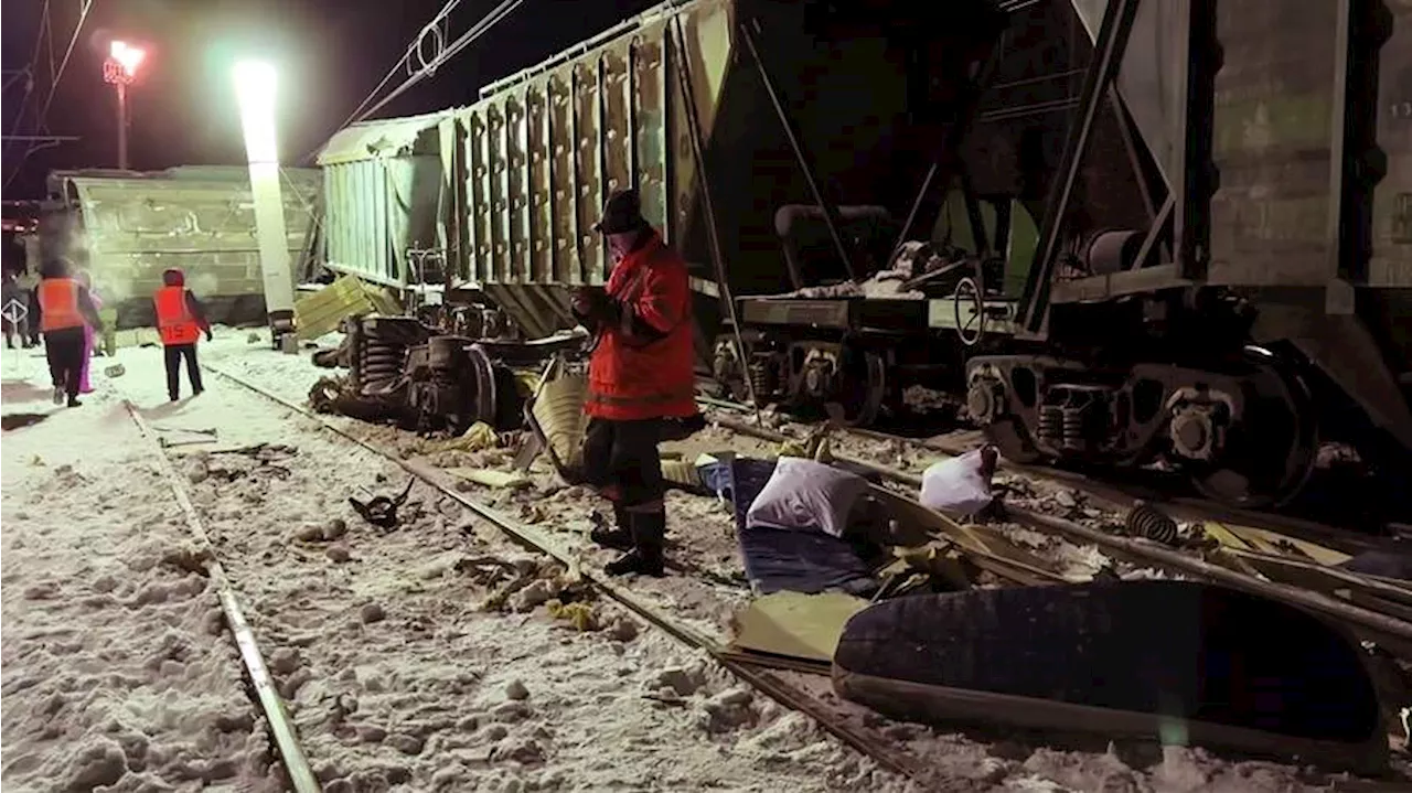 Восстановление после столкновения поездов в Мурманской области