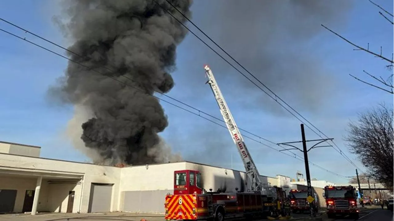 Large Fire Erupts in Vacant Building in Salt Lake City