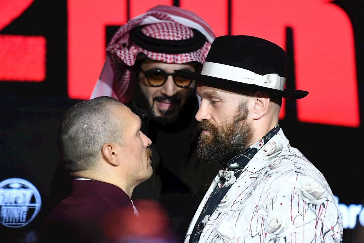 Usyk et Fury à l'intense face-à-face avant leur combat revanche