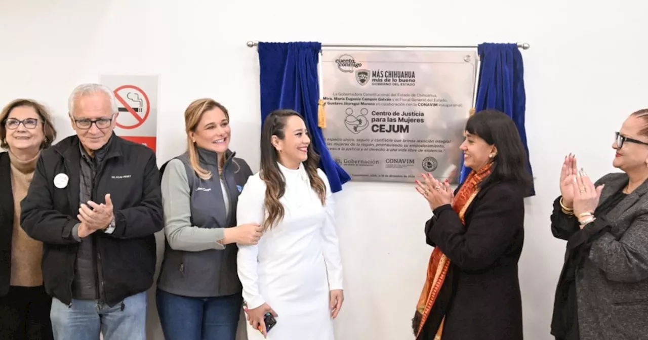 Inauguran Centro de Justicia para las Mujeres en Ciudad Cuauhtémoc