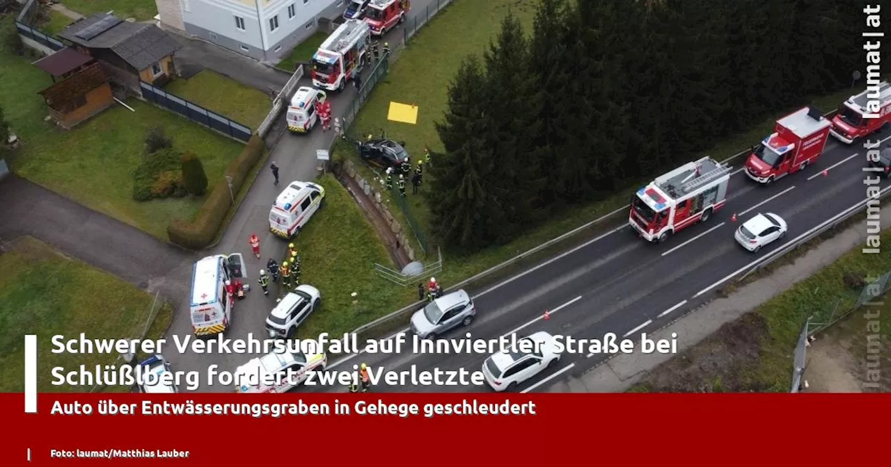 Schwerer Verkehrsunfall bei Schlüßlberg fordert zwei Verletzte