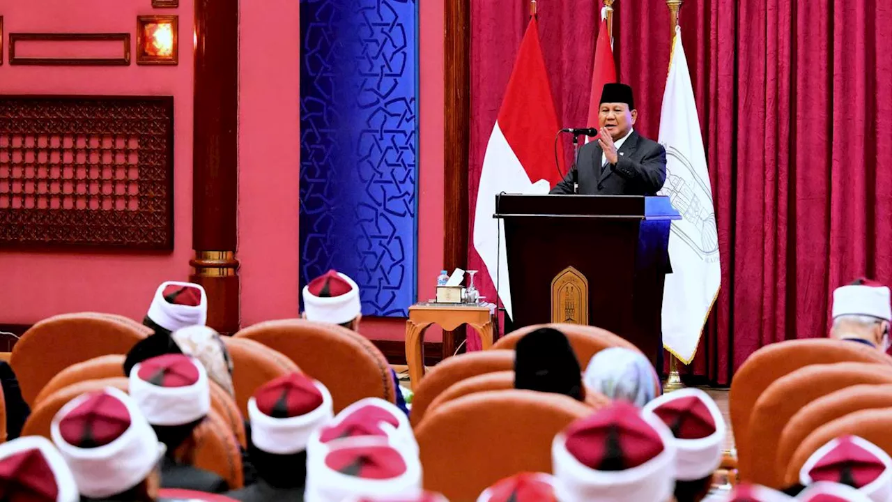 Prabowo Ajak Mahasiswa Indonesia di Al-Azhar Jaga Persatuan dan Kerukunan