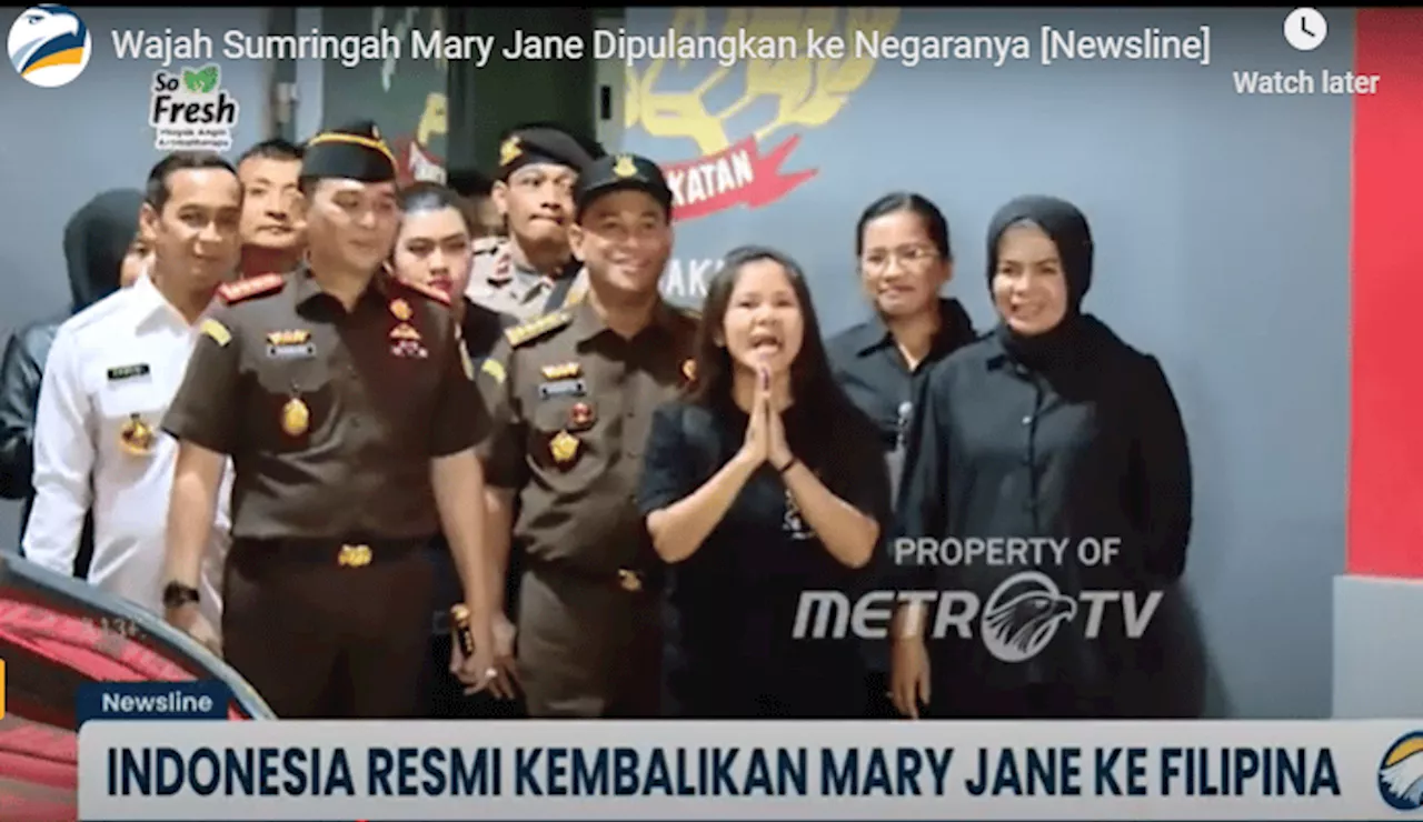 Mary Jane Veloso Pulang ke Filipina