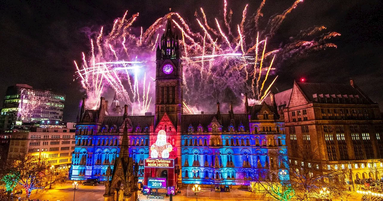 Manchester Celebrates New Year's Eve with Huge Fireworks Display