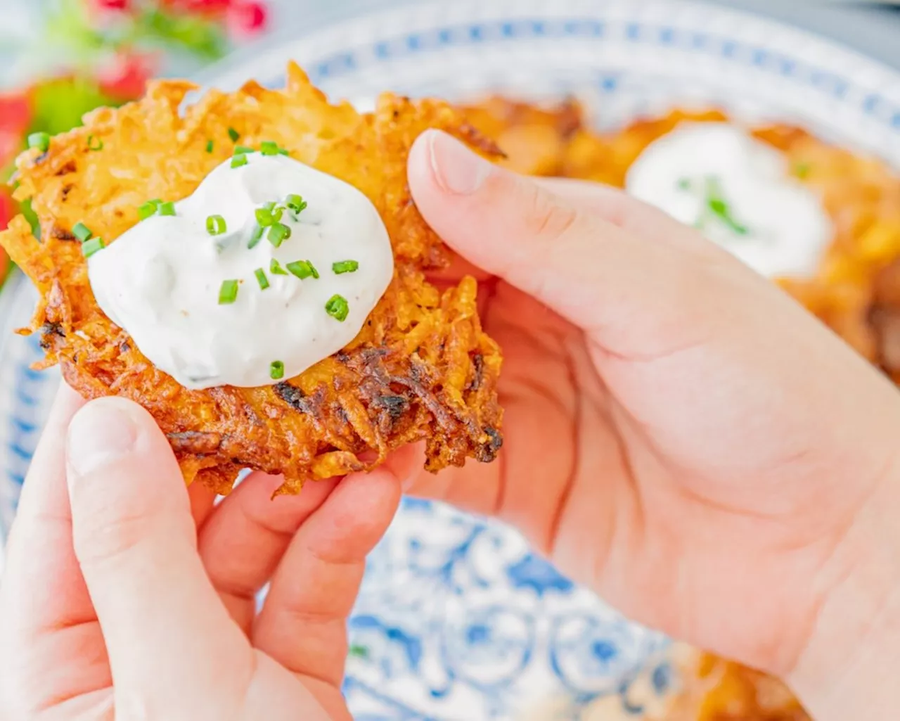 Crispy Latkes with Sweet and Savory Toppings