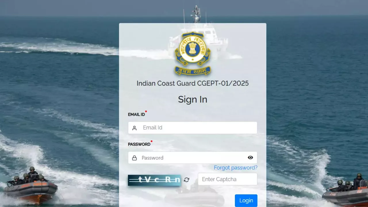 भारतीय तटरक्षक बल CGEPT 01/2025 स्टेज 1 रिजल्ट जारी