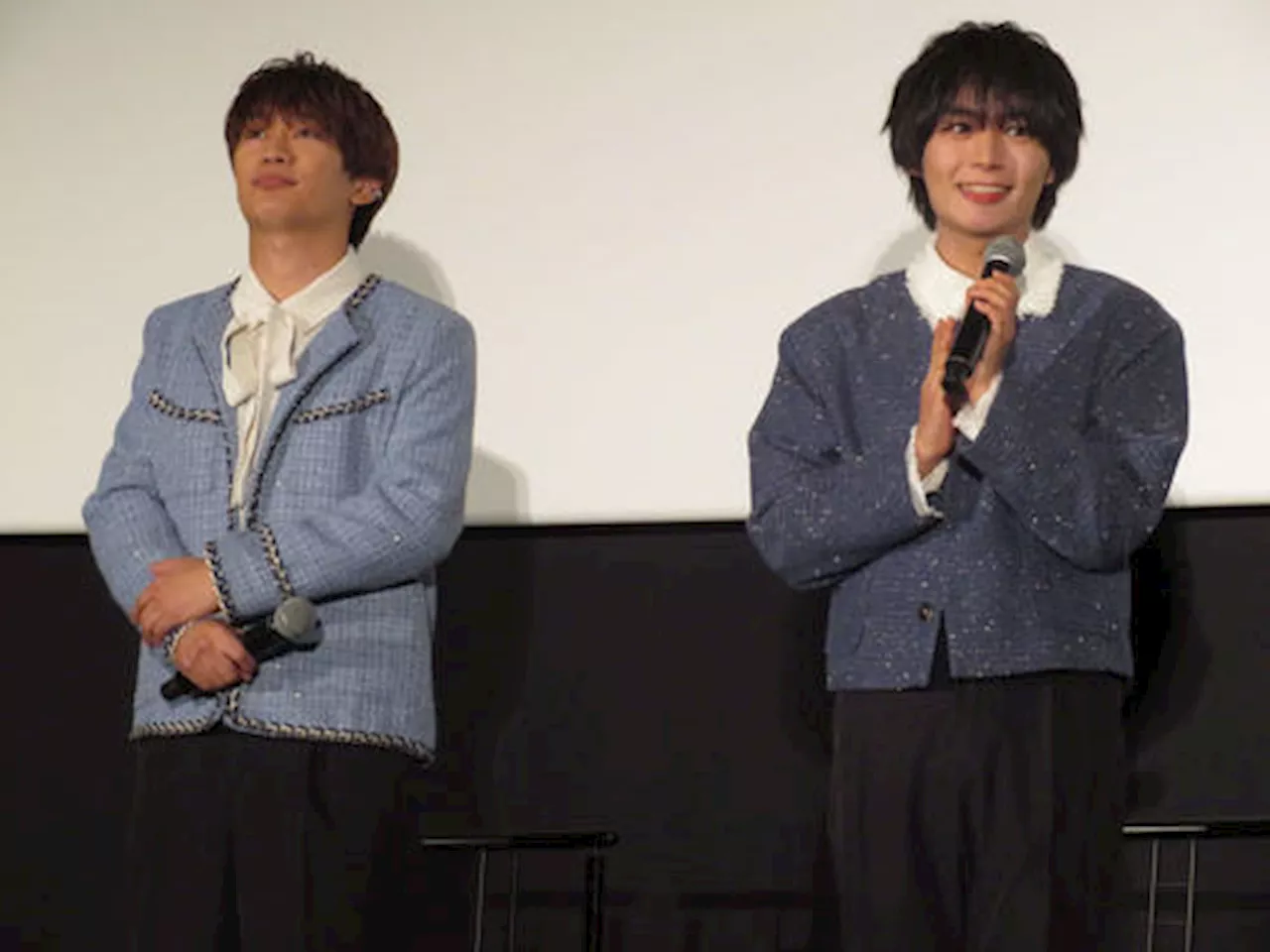 なにわ男子 大西流星＆藤原丈一郎、映画「劇場版 忍たま乱太郎」舞台挨拶で感謝