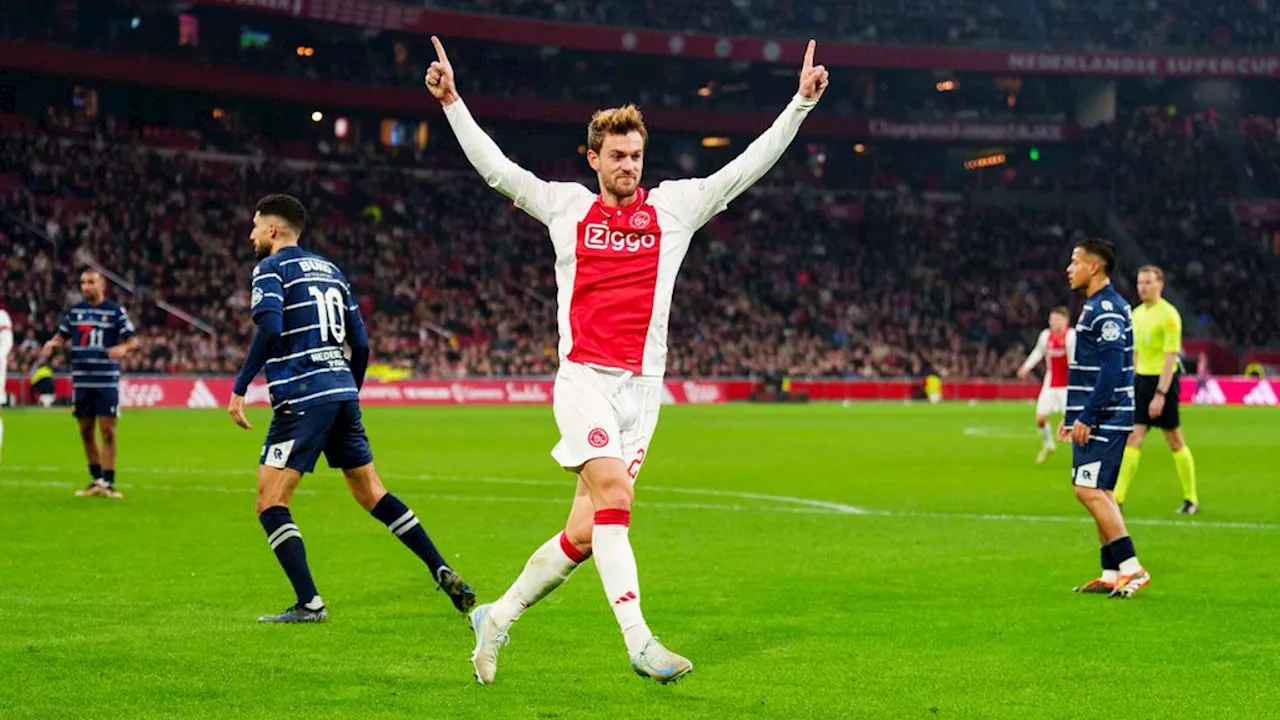 Ajax wint met moeite van Telstar en plaatst zich voor achtste finale KNVB beker