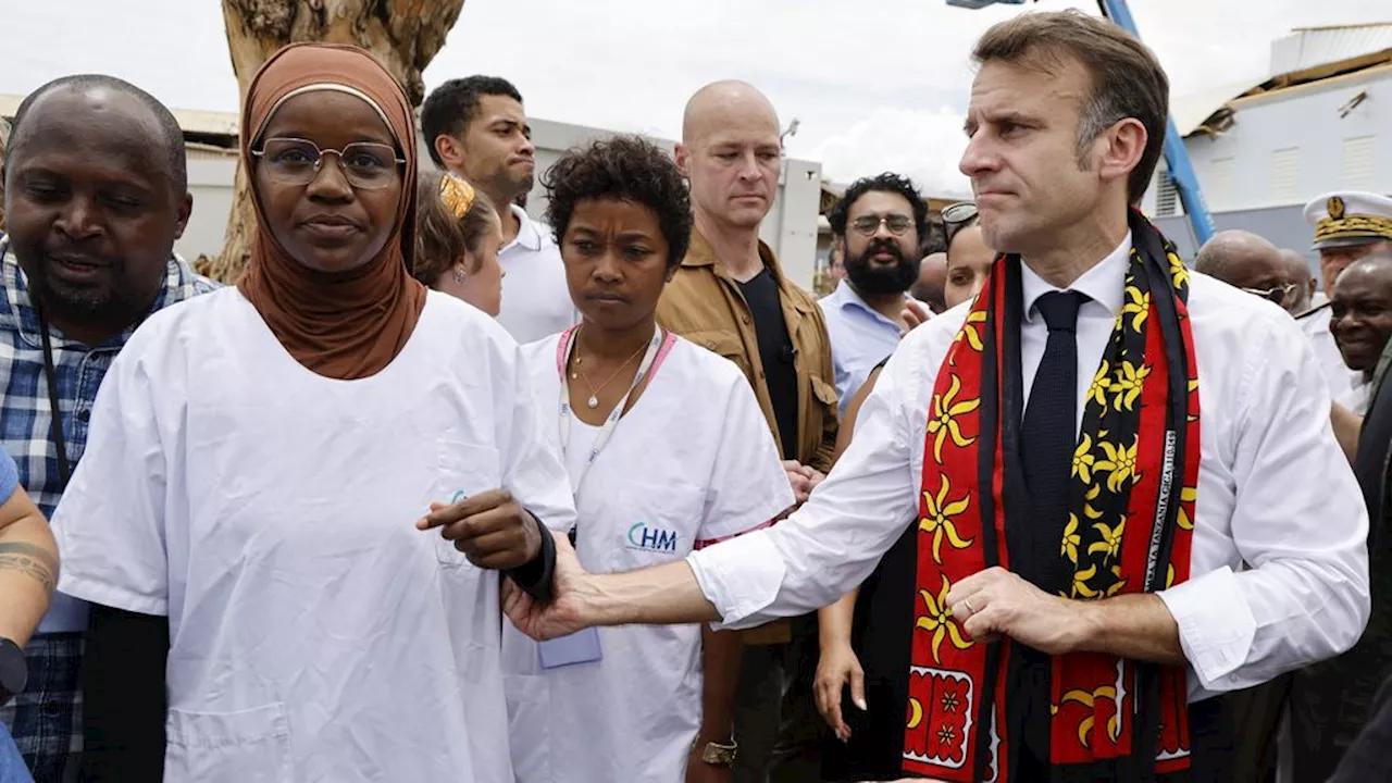 Macron bezoekt Mayotte na dodelijke orkaan Chido