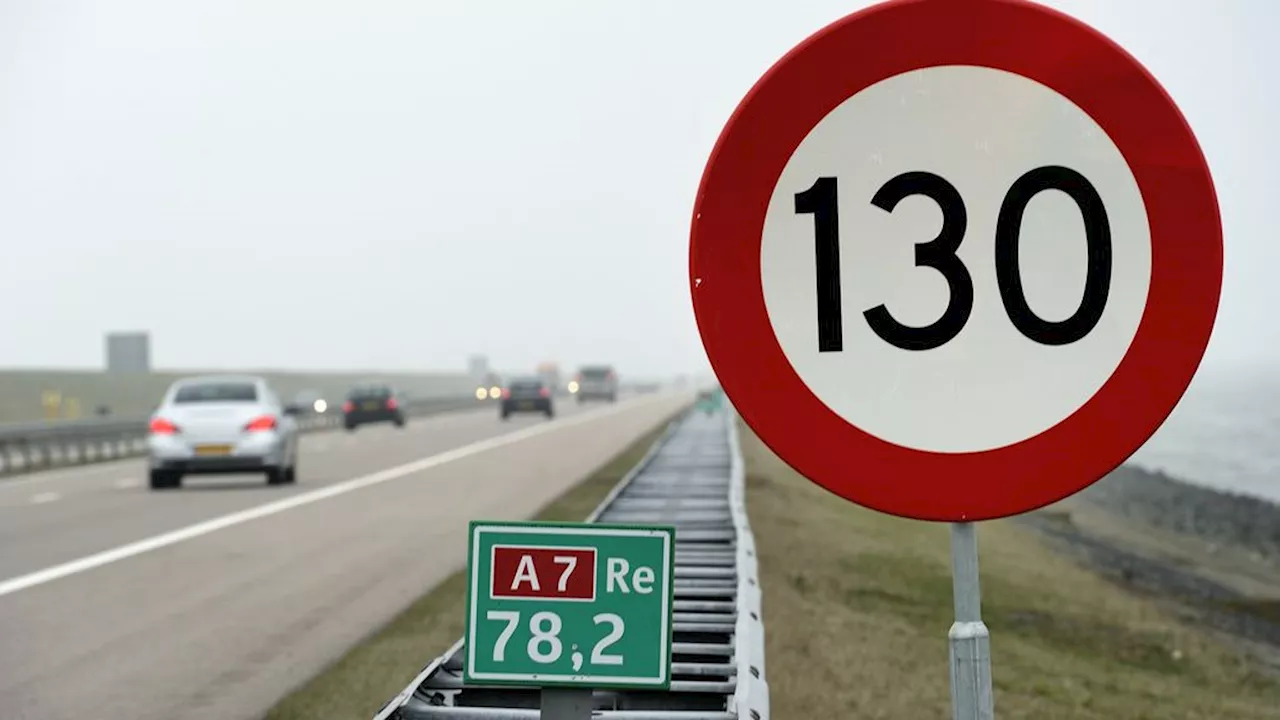 Snelheidsgrenzen op drie snelwegen worden verhoogd naar 130 km/h