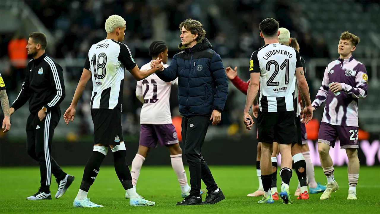 Newcastle United Dominate Brentford in Carabao Cup