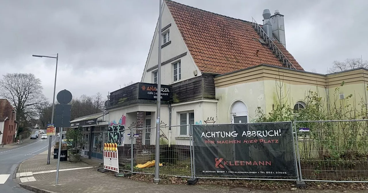 Schwieriges Neubauprojekt in Bielefeld: Ehemalige Gaststätte Anavarza wird abgerissen