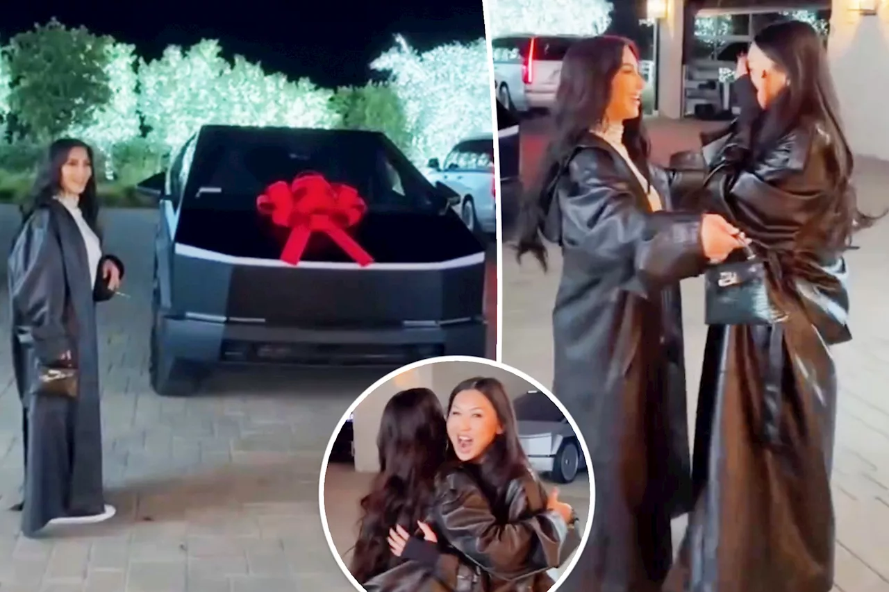 Kim Kardashian gifts pal Tracy Romulus $100K Cybertruck for her birthday: 'Are you f--king nuts?!'