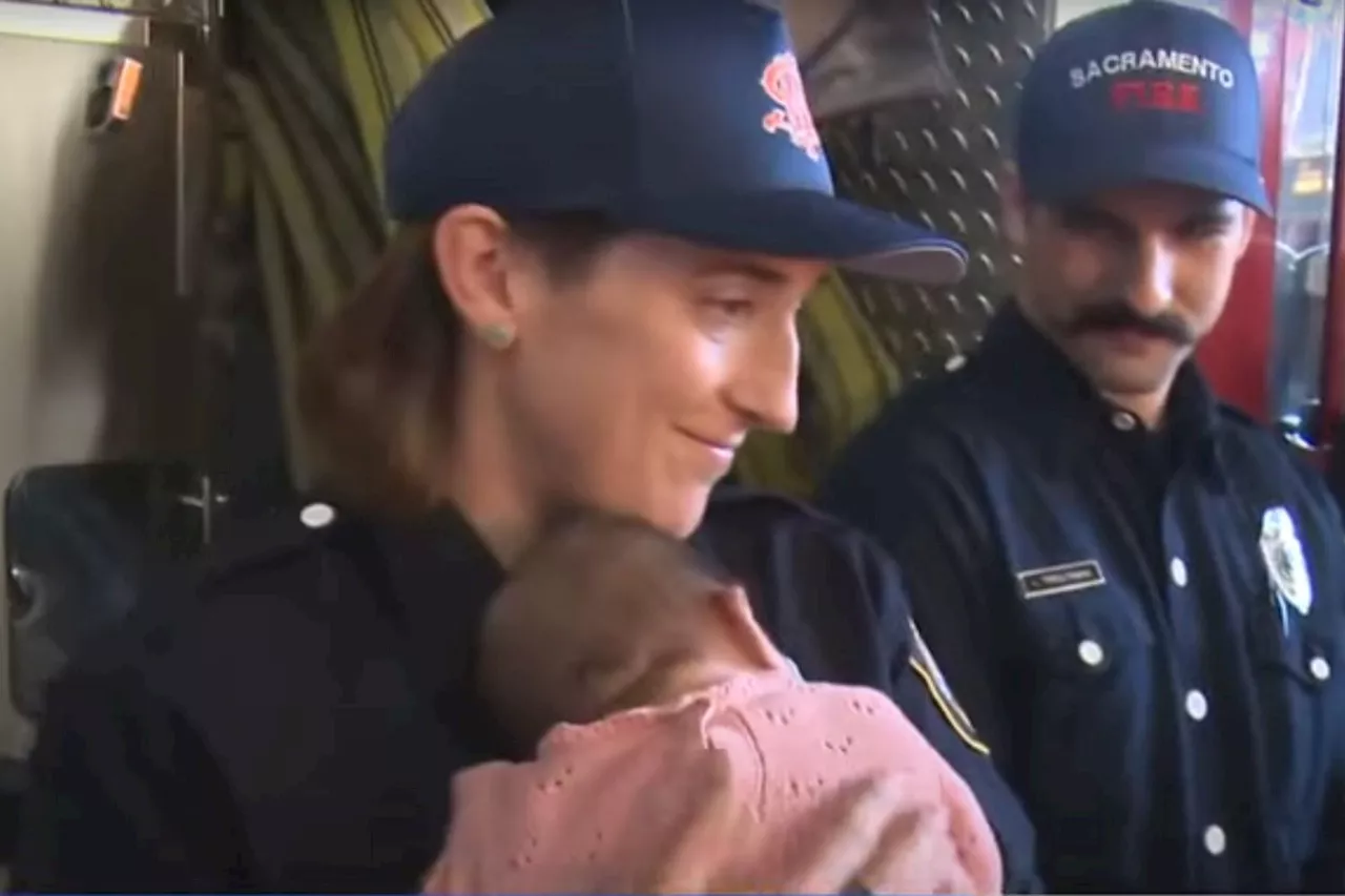 California Firefighters Reunite with Baby They Saved on Highway