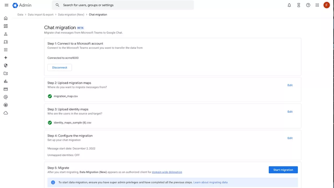 Google Workspace Expands Microsoft Teams Data Migration to Google Chat