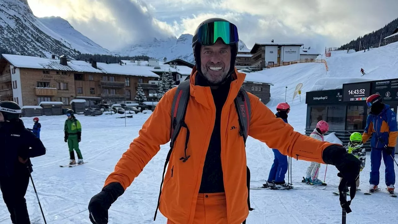 Jürgen Klopp genießt seinen Winterurlaub auf der Skipiste