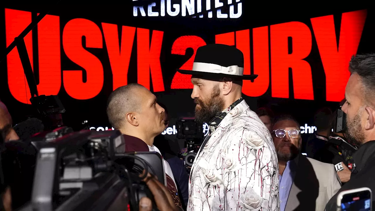 Face-off tendu avant le combat Fury-Usyk