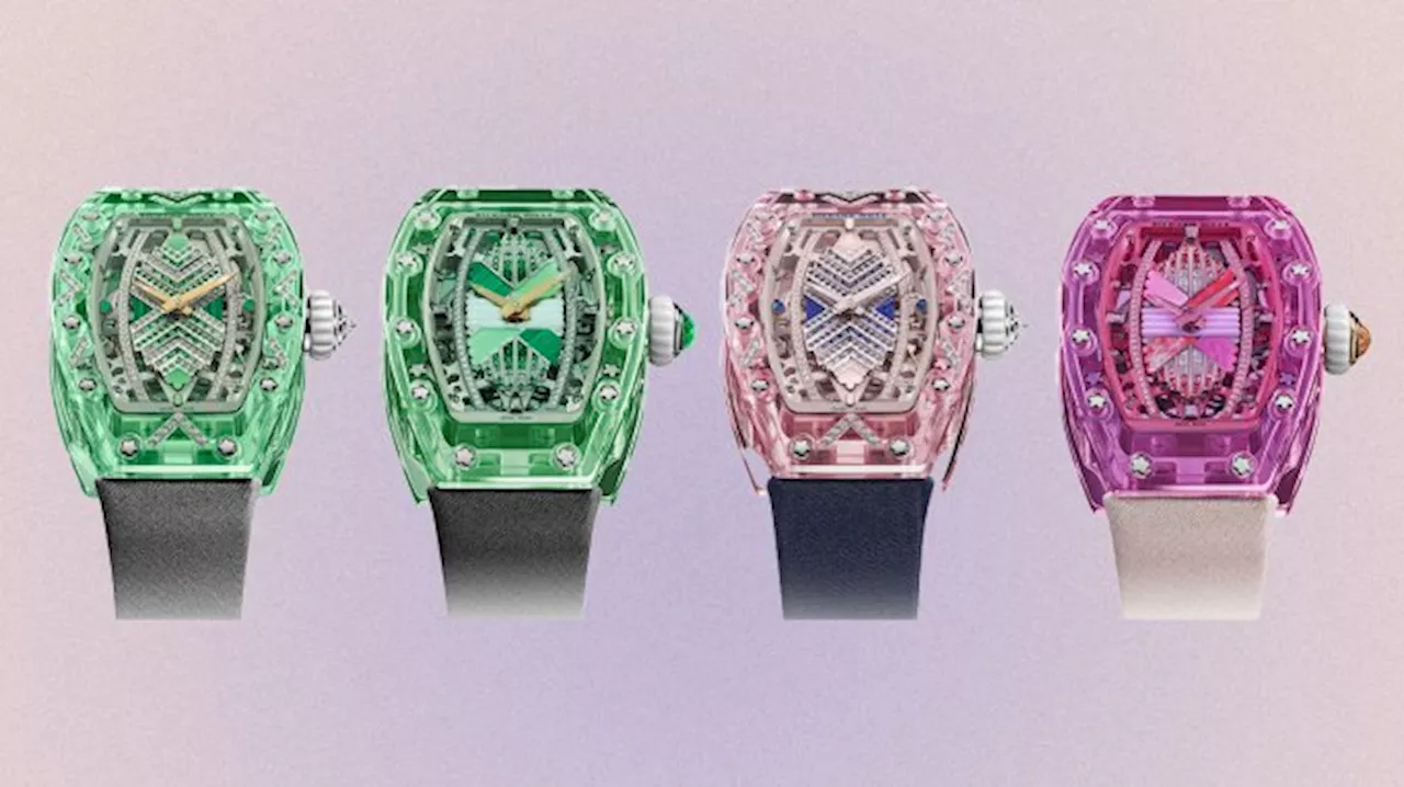 Richard Mille Releases Vivid Sapphire Crystal Watches