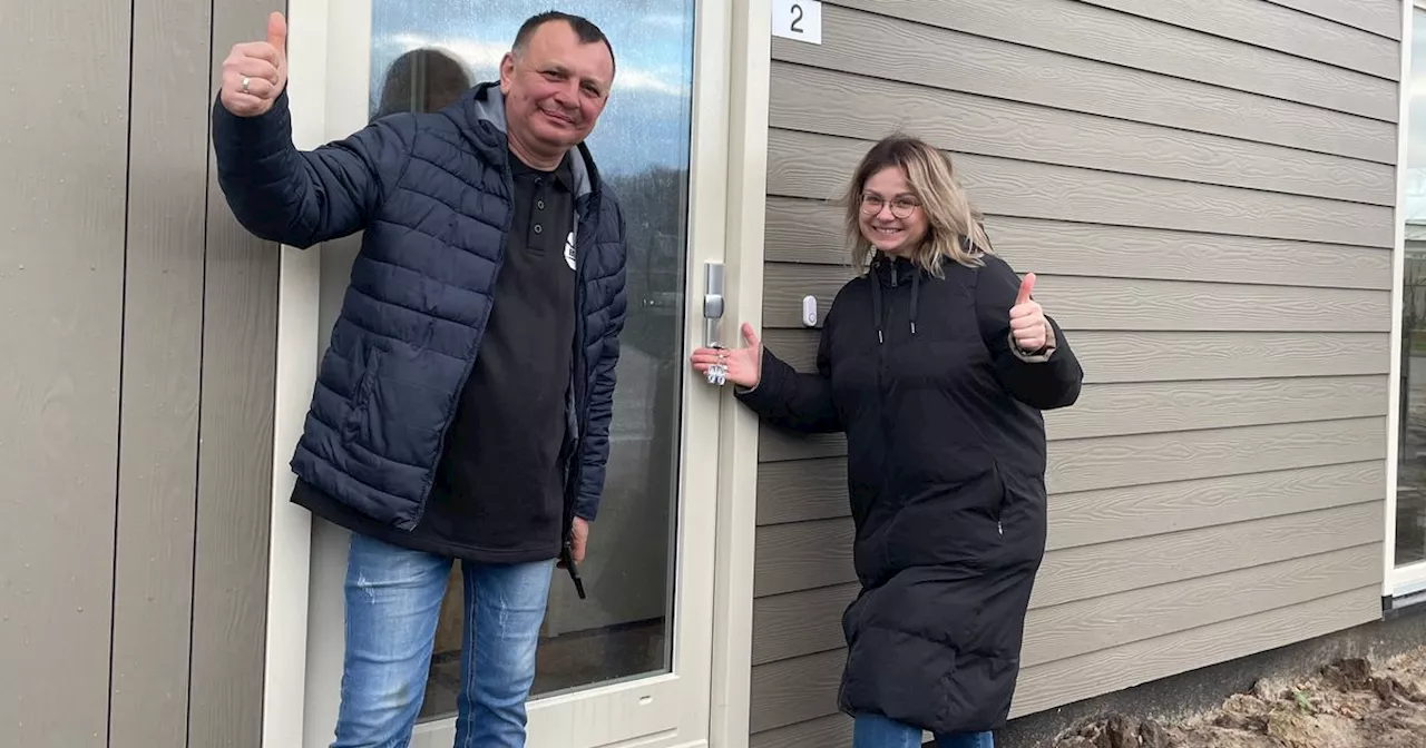 Eerste 'flexbewoners' in Coevorden zijn verhuisd: 'Dit is voor ons een paradijs'