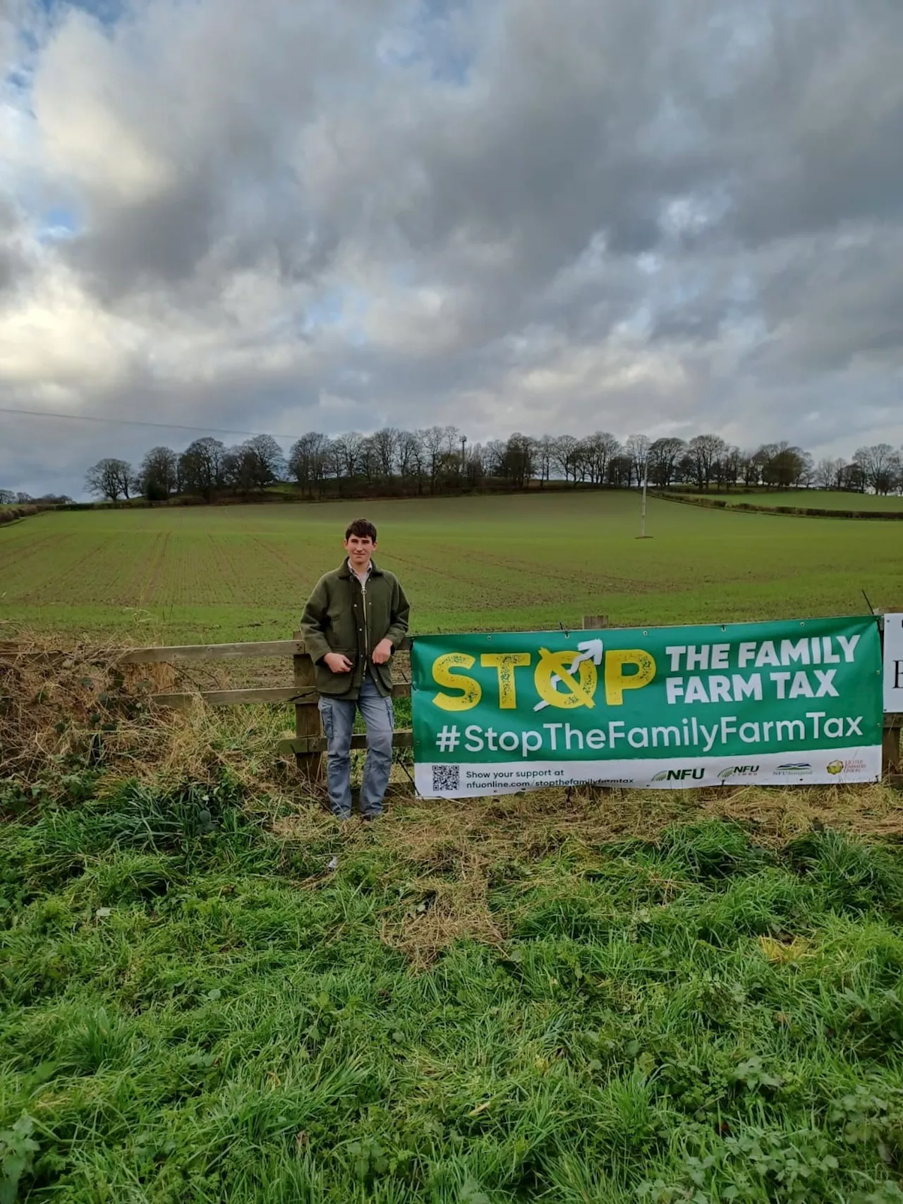 Farmers Amplify Campaign Against Family Farm Tax with National Banner Display