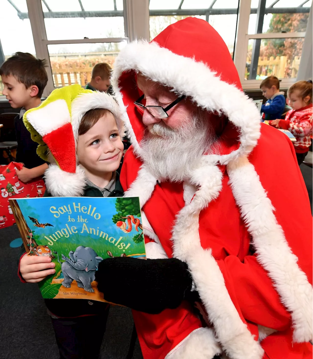 Shrewsbury Rotary Club and Santa Bring Christmas Cheer to Local School