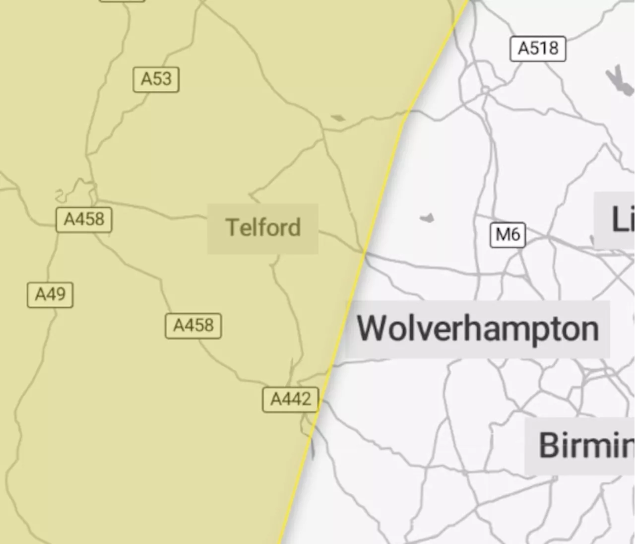 Yellow weather warning in place as Shropshire braces for high winds