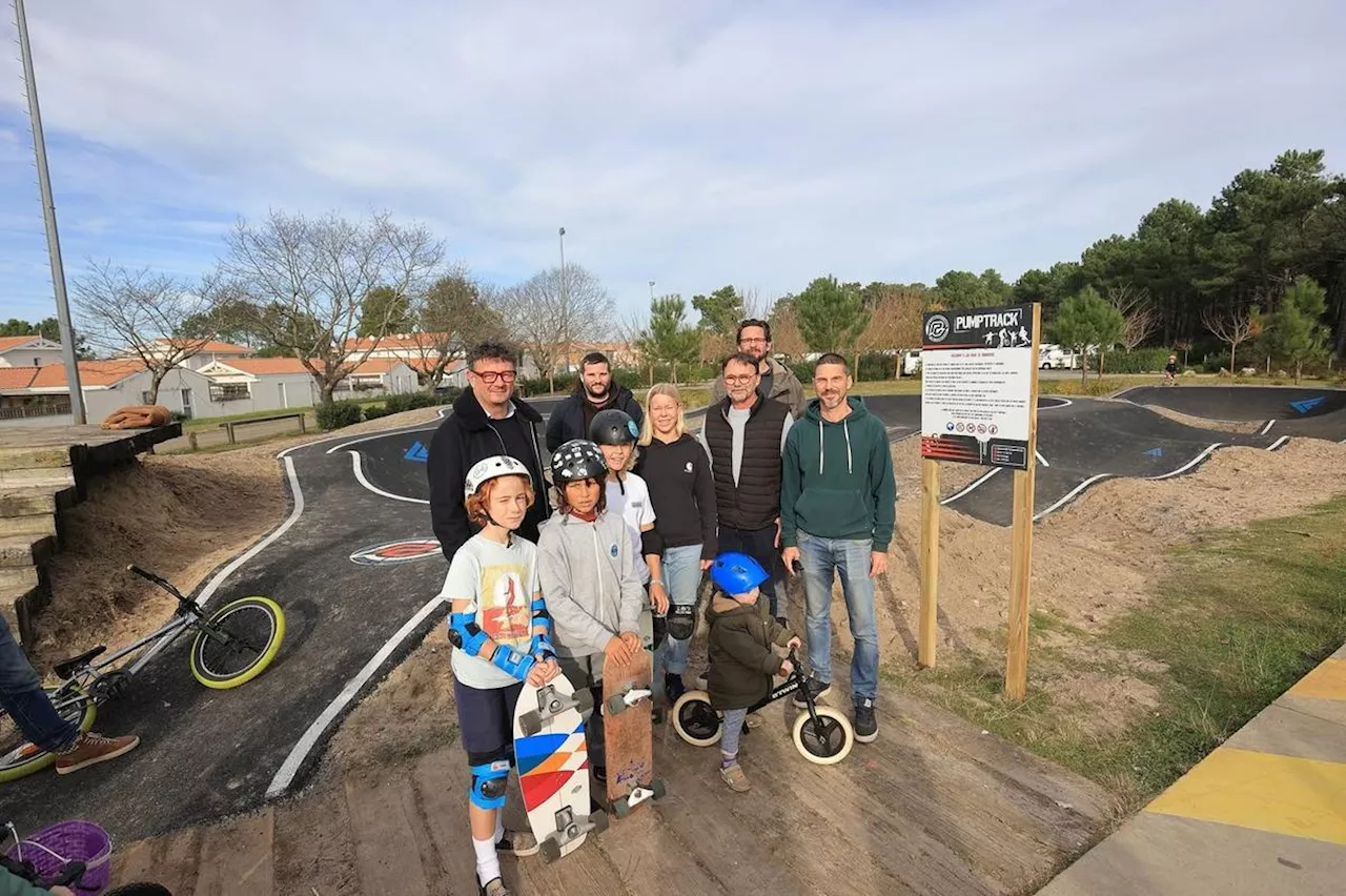 Mimizan : le pumptrack, idée du budget participatif, a été inauguré