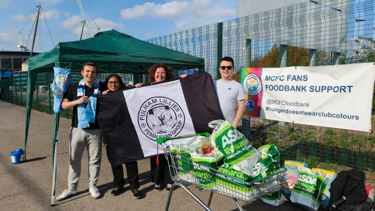 Manchester City Fans Lead Food Bank Drive