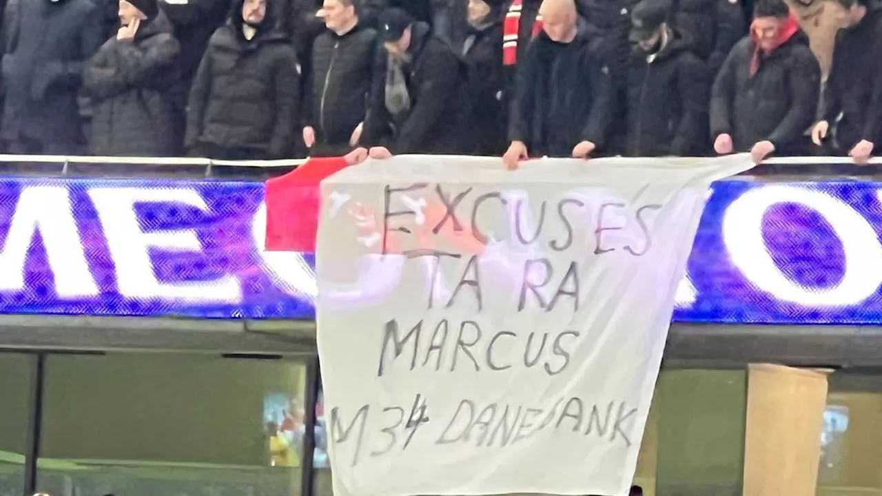 Man United Fans Respond to Rashford's Transfer Intentions with Banner