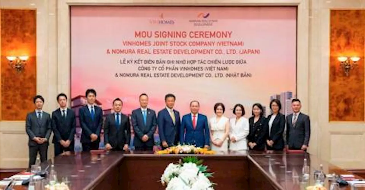 Vinhomes and Nomura Real Estate to Collaborate on Urban Development Projects in Vietnam