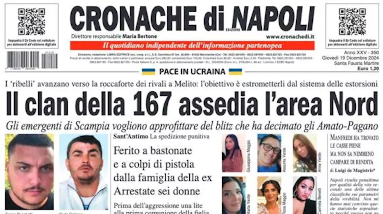 Cronache di Napoli in apertura: 'Juan Jesus farà coppia con Rrahmani. Febbre per Anguissa'