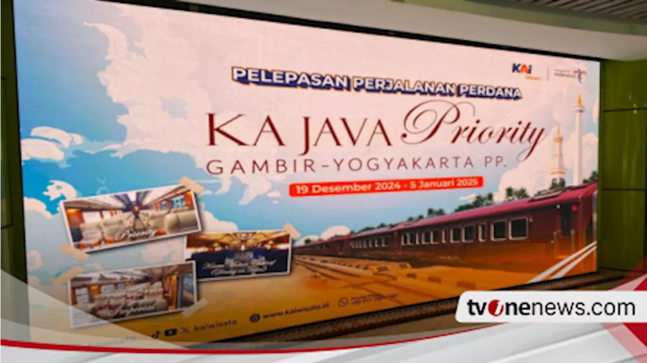 KA Java Priority: Peluncuran Perjalanan Perdana Kereta Wisata Premium