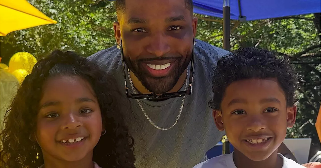 Tristan Thompson Shares Sweet Family Portraits with Kids