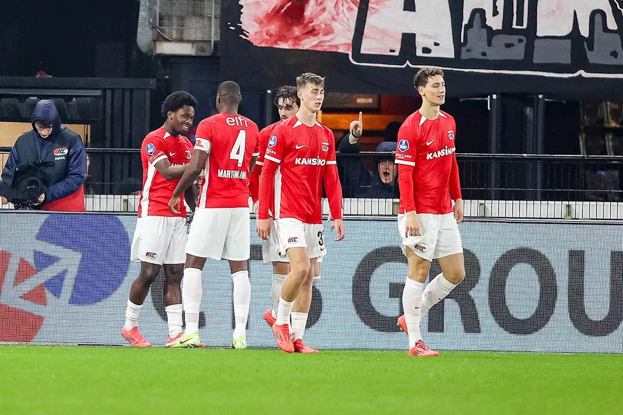 Jayden Addai scoort eindelijk eerste doelpunt voor AZ, maar mist ouders